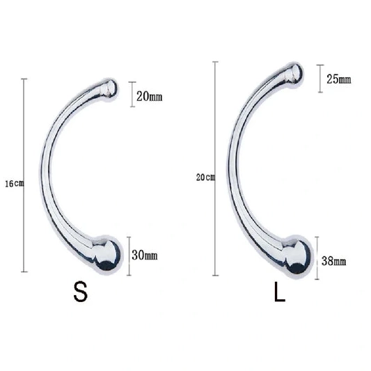 Double Elegant 5858 Hook Ended Anal Stainless Steel 1021